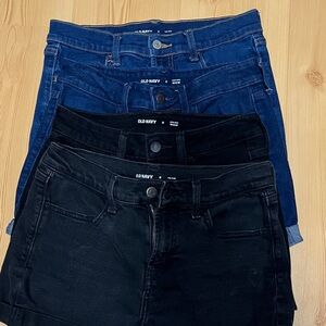 Lot of 4 pairs Old Navy size 0 jean shorts